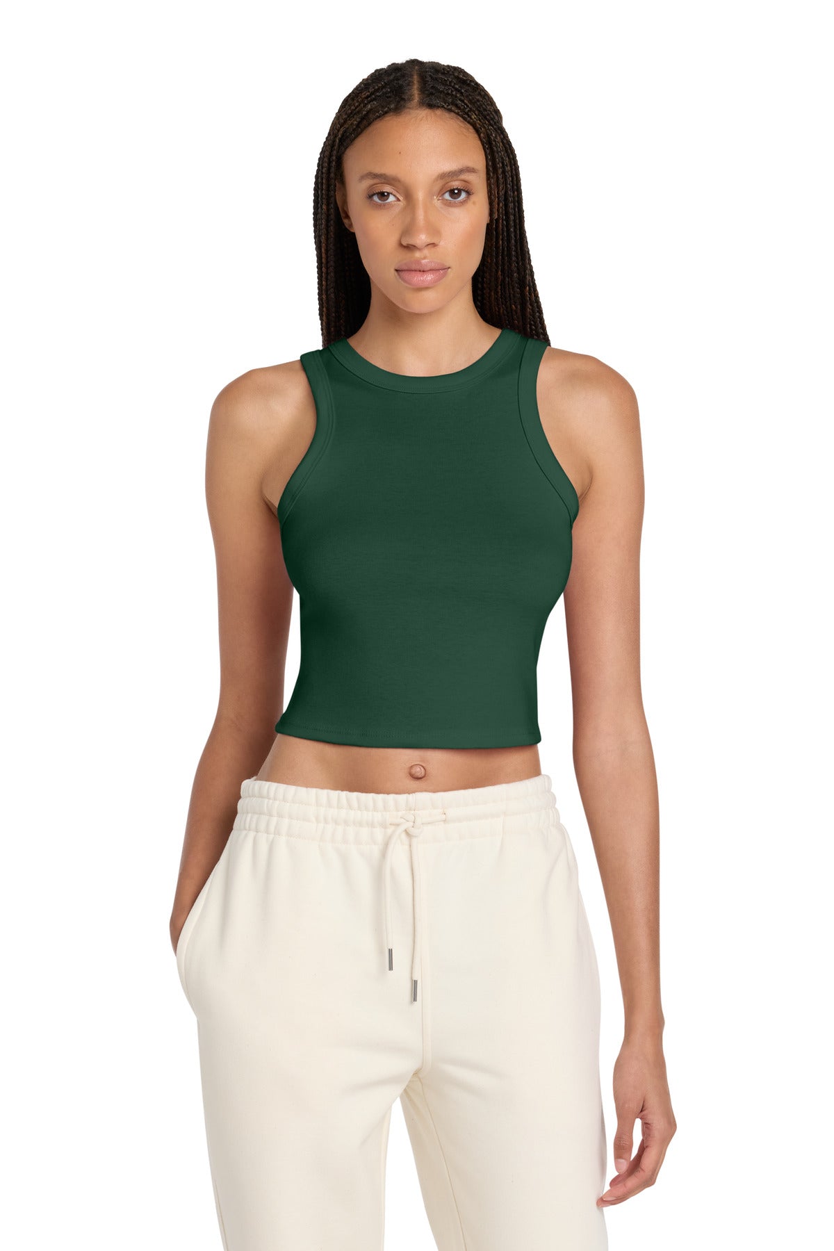 Joe's USA Premium Women's Micro Rib Racer Tank