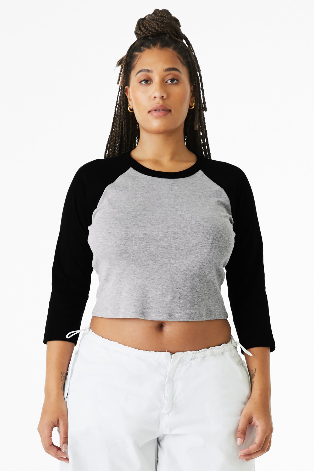 BELLA+CANVAS ®  Women's Micro Rib 3/4 Raglan Baby Tee BC1200 - Bella + Canvas BC1200