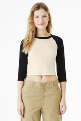 BELLA+CANVAS ®  Women's Micro Rib 3/4 Raglan Baby Tee BC1200 - Bella + Canvas BC1200