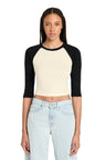 Joe's USA Premium Women's Micro Rib 3/4 Raglan Baby Tee