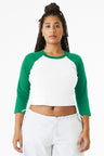 BELLA+CANVAS ®  Women's Micro Rib 3/4 Raglan Baby Tee BC1200 - Bella + Canvas BC1200