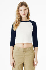 BELLA+CANVAS ®  Women's Micro Rib 3/4 Raglan Baby Tee BC1200 - Bella + Canvas BC1200