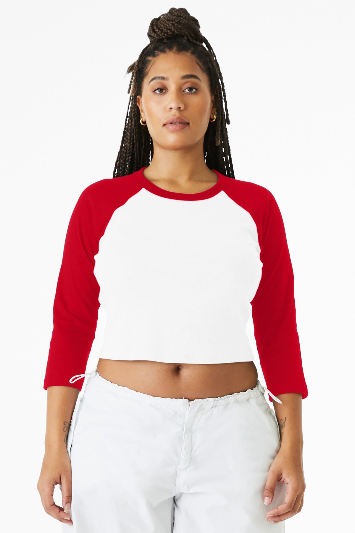 BELLA+CANVAS ®  Women's Micro Rib 3/4 Raglan Baby Tee BC1200 - Bella + Canvas BC1200