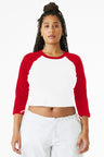 BELLA+CANVAS ®  Women's Micro Rib 3/4 Raglan Baby Tee BC1200 - Bella + Canvas BC1200