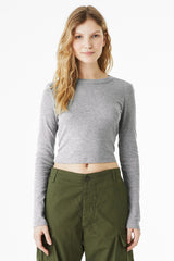 BELLA+CANVAS ®  Women's Micro Rib Long Sleeve Baby Tee BC1501 - Bella + Canvas BC1501