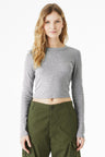 BELLA+CANVAS ®  Women's Micro Rib Long Sleeve Baby Tee BC1501 - Bella + Canvas BC1501
