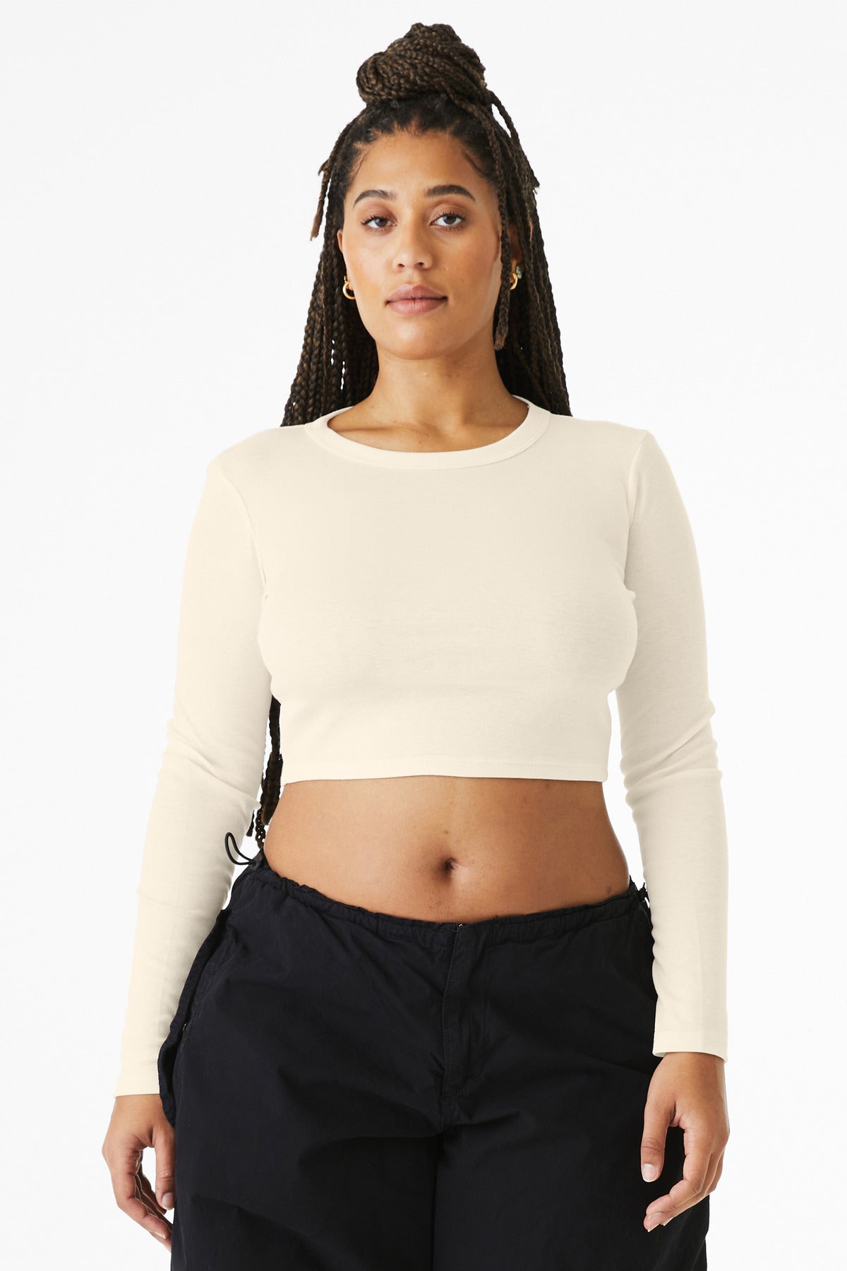 BELLA+CANVAS ®  Women's Micro Rib Long Sleeve Baby Tee BC1501 - Bella + Canvas BC1501