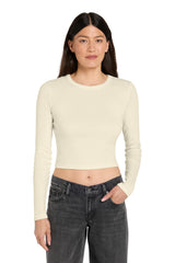 Joe's USA Premium Women's Micro Rib Long Sleeve Baby Tee