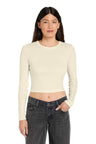 Joe's USA Premium Women's Micro Rib Long Sleeve Baby Tee