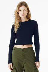 BELLA+CANVAS ®  Women's Micro Rib Long Sleeve Baby Tee BC1501 - Bella + Canvas BC1501