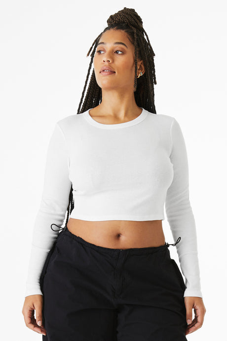 BELLA+CANVAS ®  Women's Micro Rib Long Sleeve Baby Tee BC1501 - Bella + Canvas BC1501