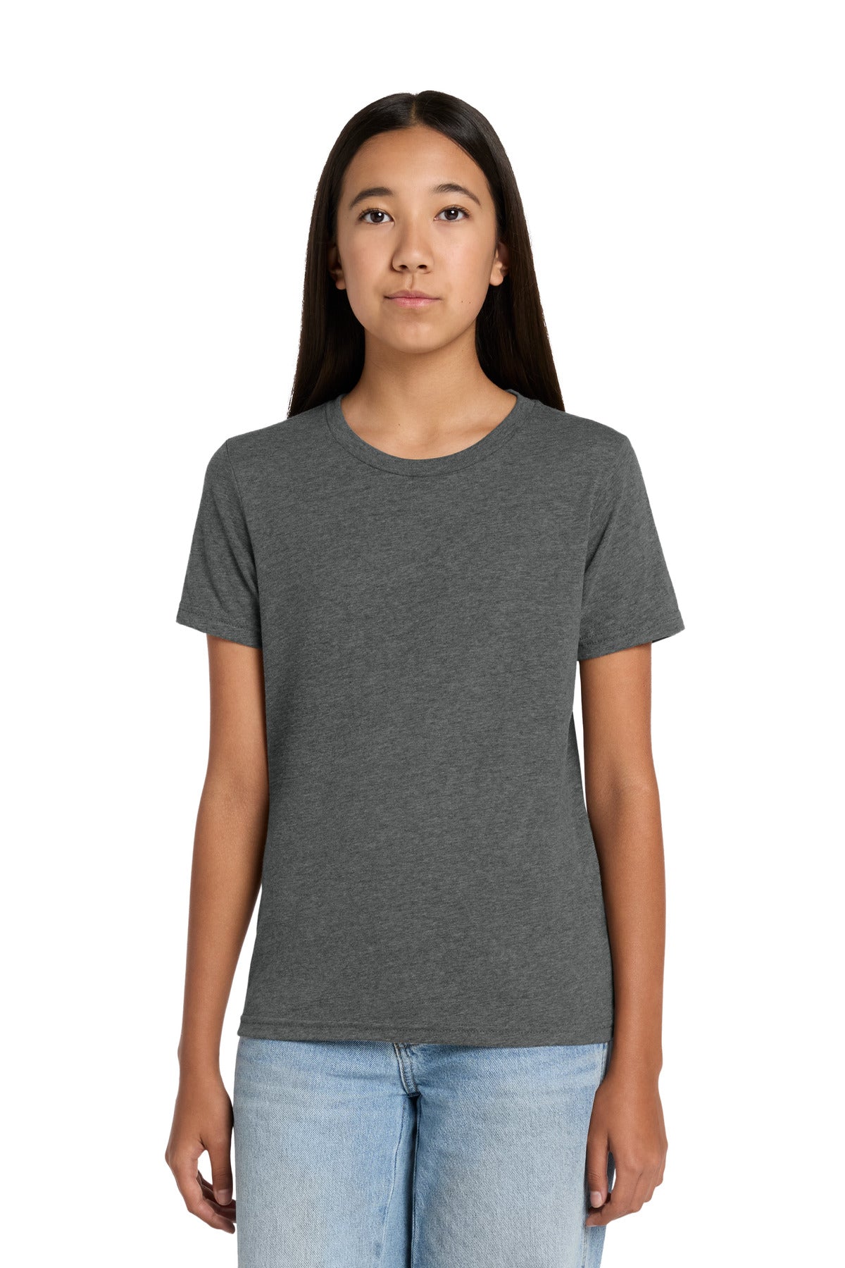 Joe's USA Premium Youth Heather CVC Tee