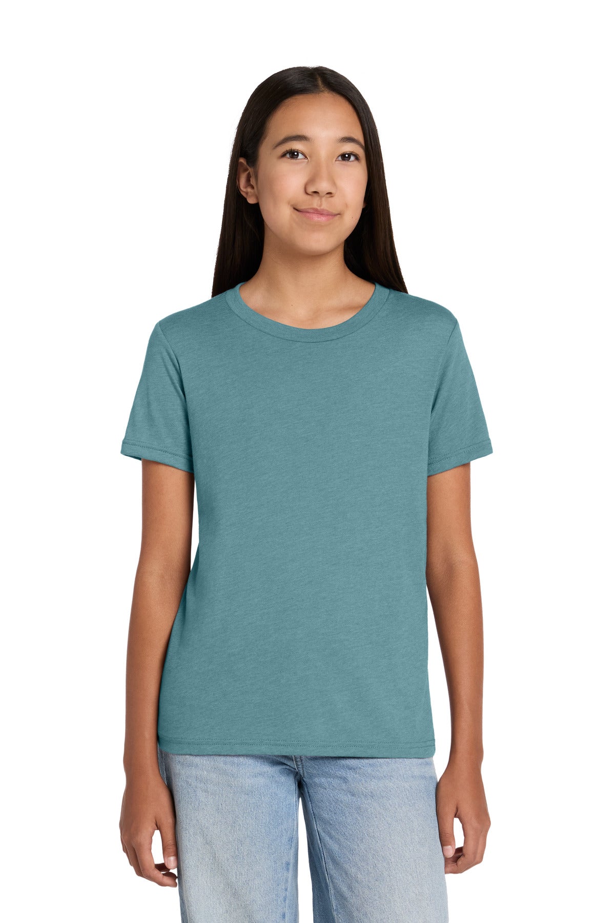 Joe's USA Premium Youth Heather CVC Tee