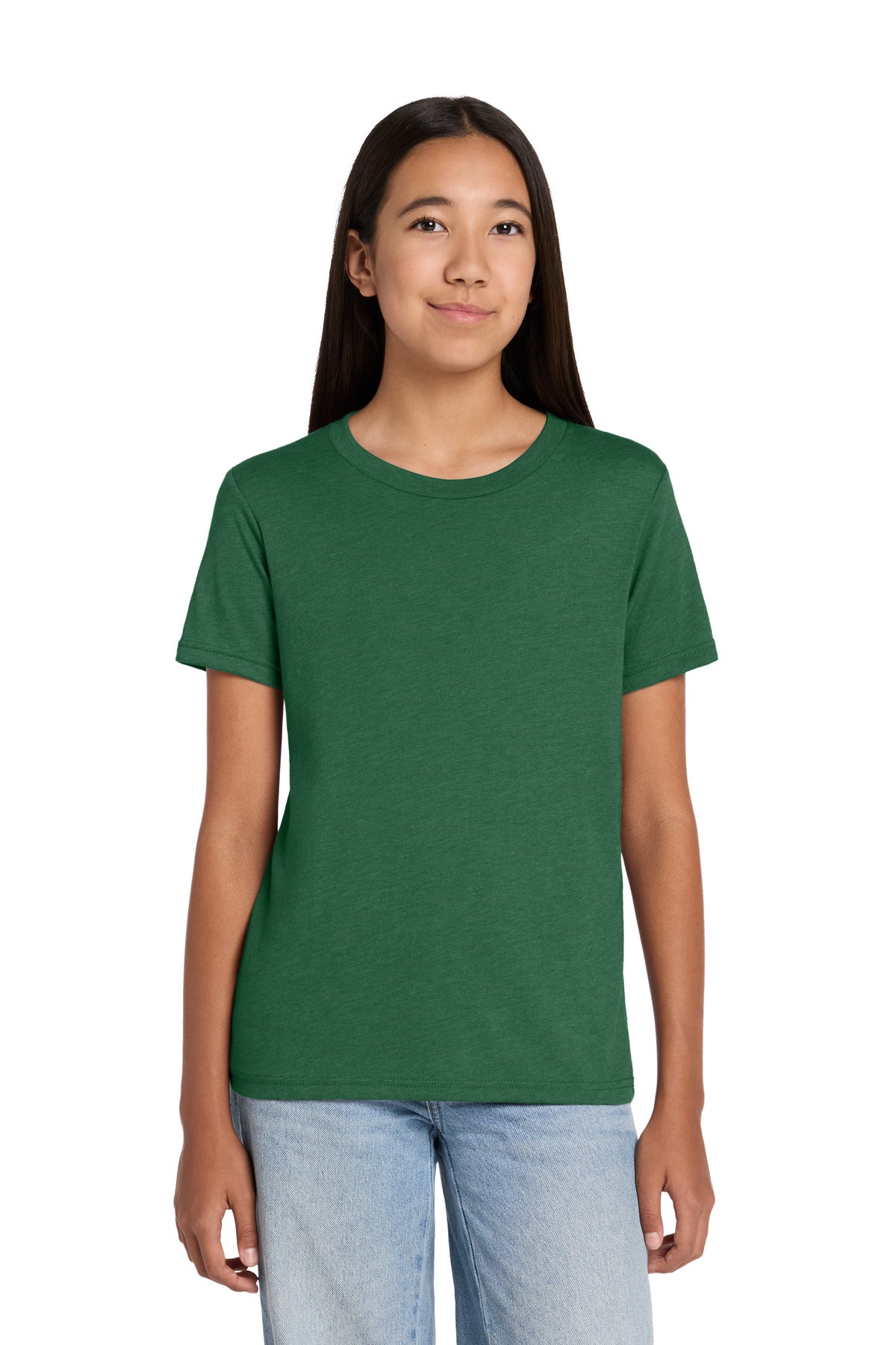 Joe's USA Premium Youth Heather CVC Tee