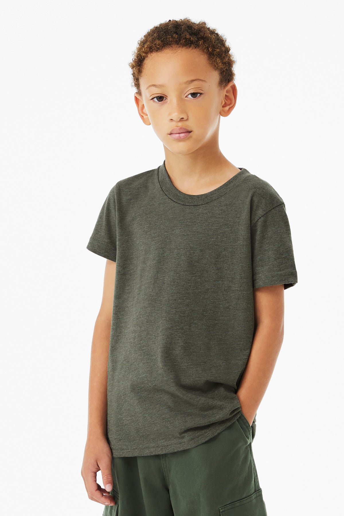 BELLA+CANVAS ®  Youth Heather CVC Tee BC3001YCVC - Bella + Canvas BC3001YCVC