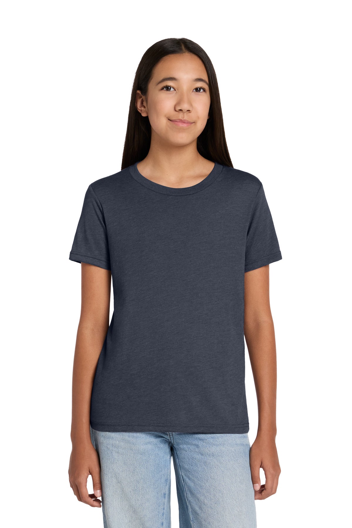 Joe's USA Premium Youth Heather CVC Tee