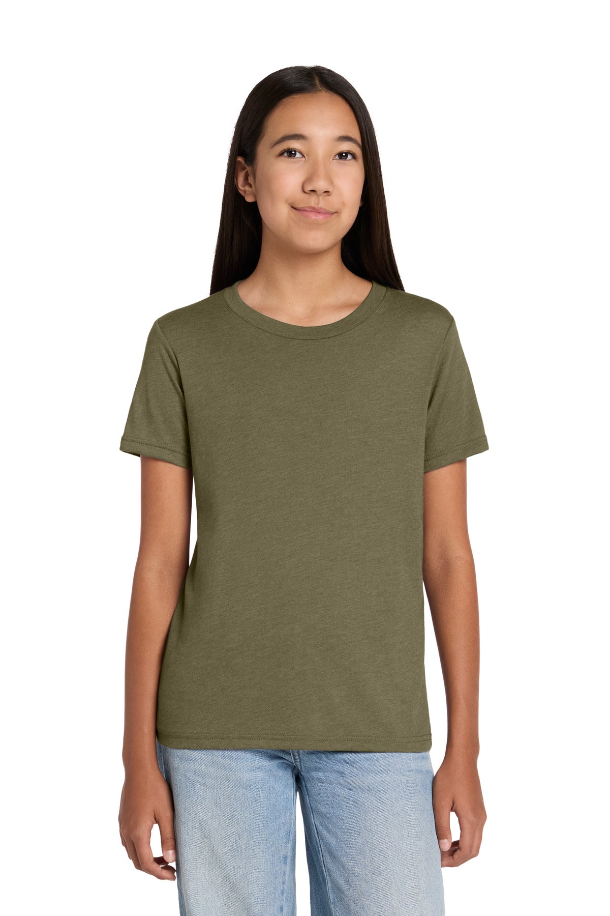 Joe's USA Premium Youth Heather CVC Tee