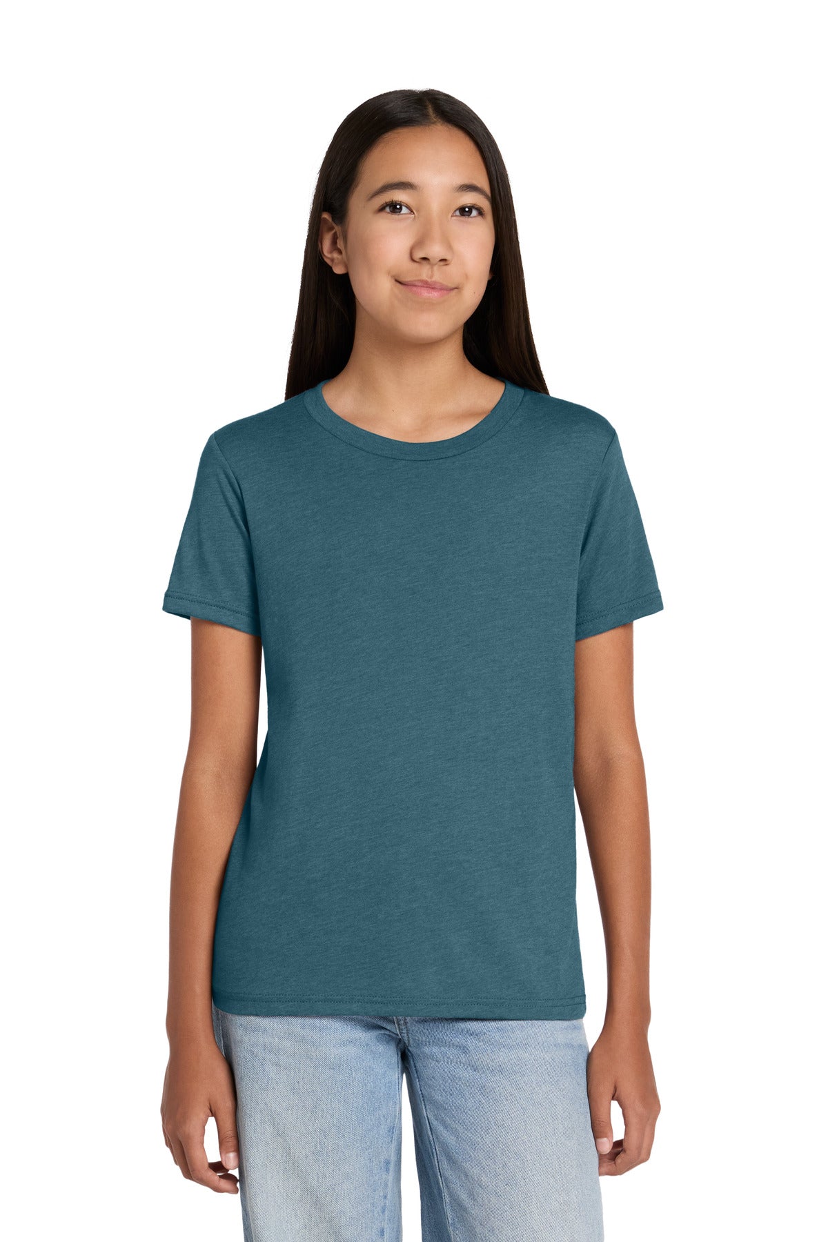 Joe's USA Premium Youth Heather CVC Tee