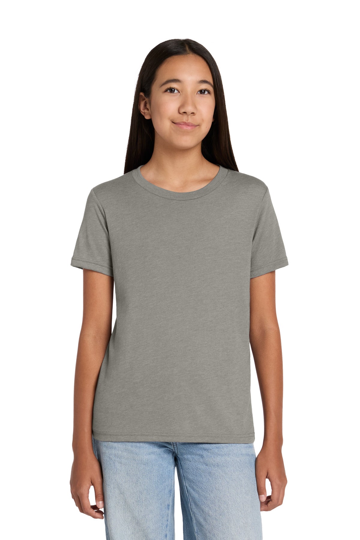 Joe's USA Premium Youth Heather CVC Tee