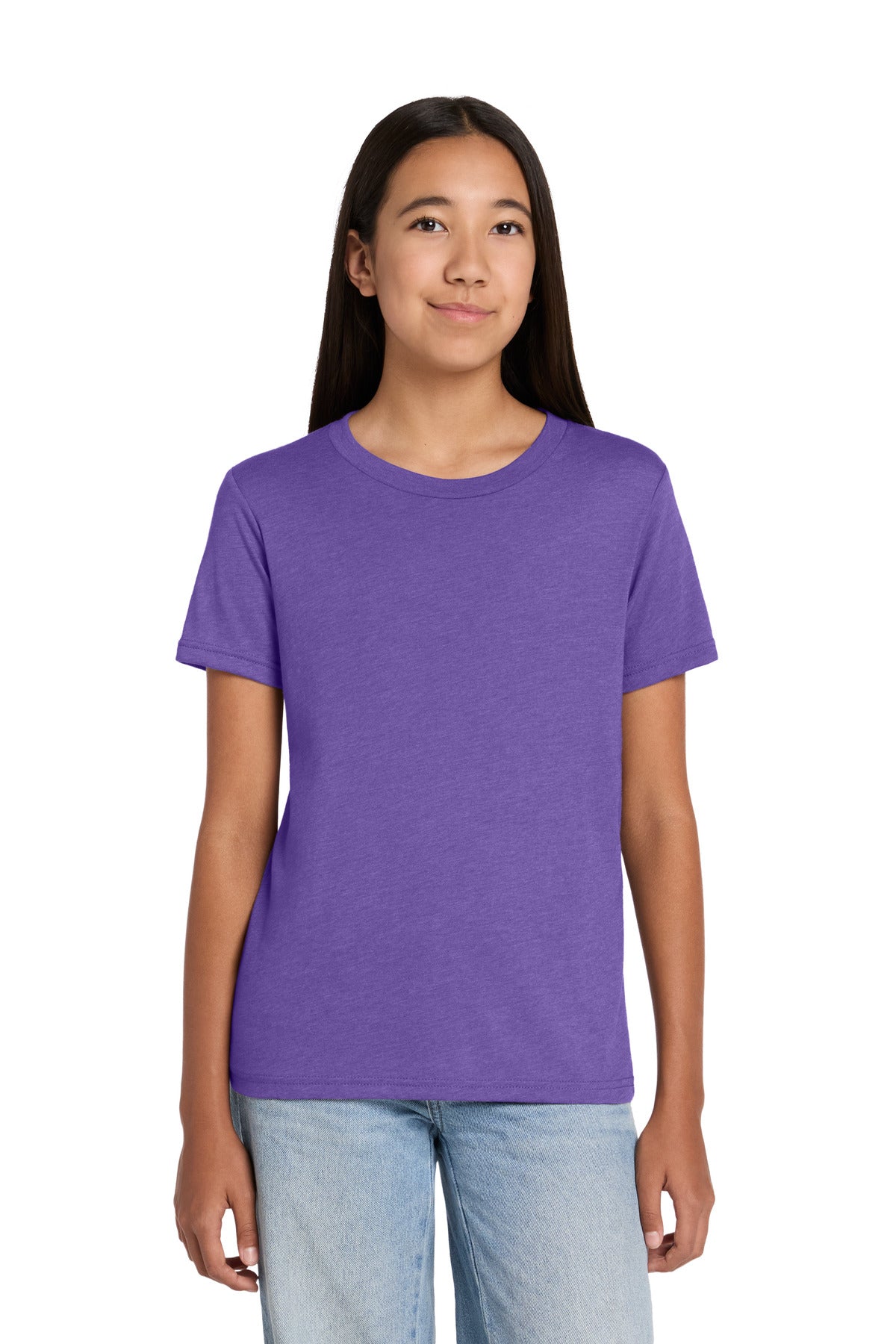 Joe's USA Premium Youth Heather CVC Tee
