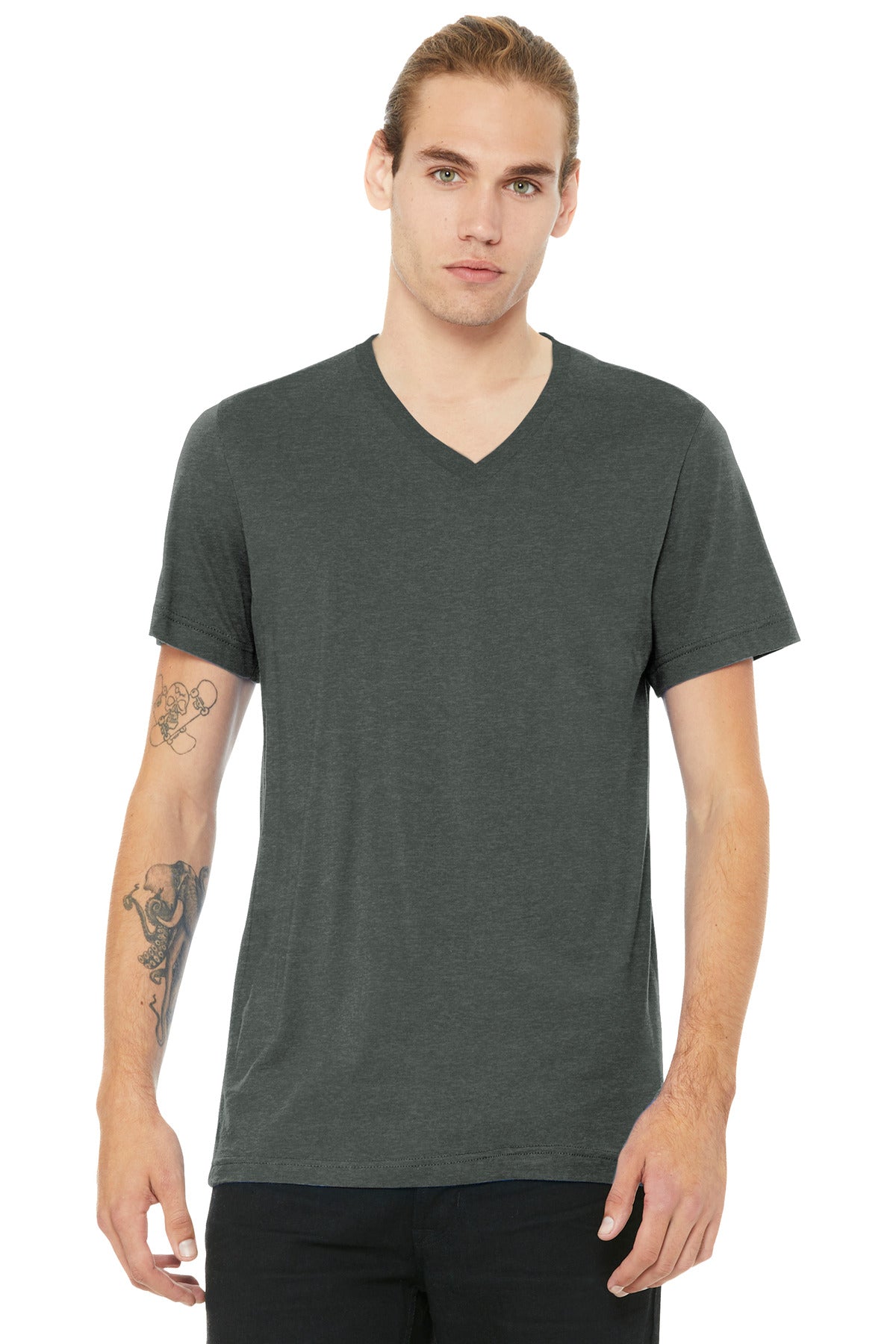 BELLA+CANVAS ®  Unisex Heather CVC V-Neck Tee BC3005CVC - Bella + Canvas BC3005CVC