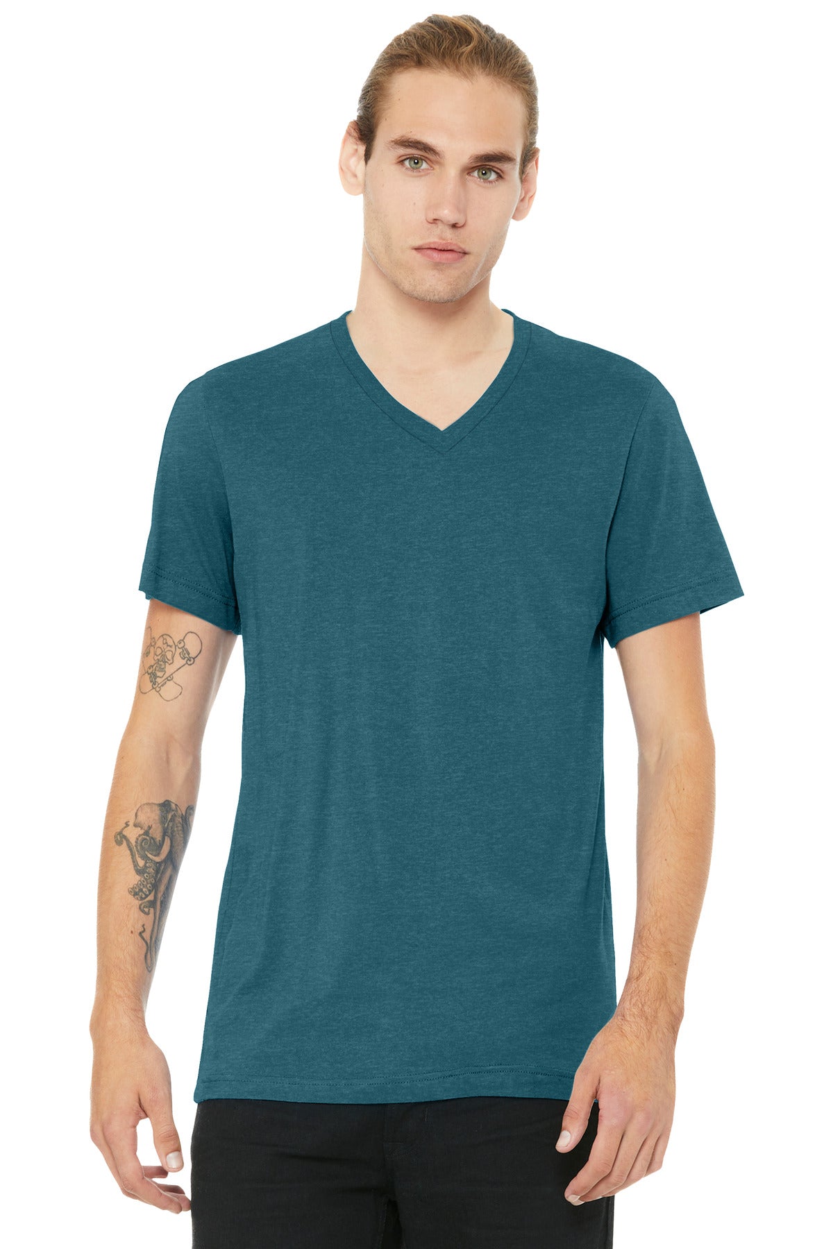 BELLA+CANVAS ®  Unisex Heather CVC V-Neck Tee BC3005CVC - Bella + Canvas BC3005CVC