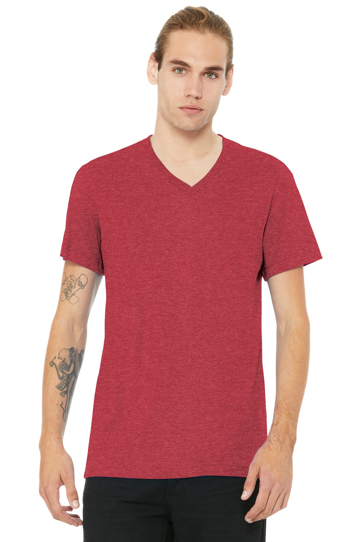 BELLA+CANVAS ®  Unisex Heather CVC V-Neck Tee BC3005CVC - Bella + Canvas BC3005CVC