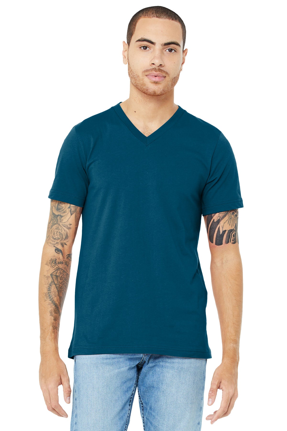 BELLA+CANVAS  ®  Unisex Jersey Short Sleeve V-Neck Tee. BC3005 - Bella + Canvas BC3005