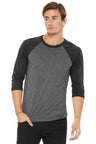BELLA+CANVAS  ®  Unisex 3/4-Sleeve Baseball Tee. BC3200 - Bella + Canvas BC3200