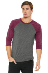 BELLA+CANVAS  ®  Unisex 3/4-Sleeve Baseball Tee. BC3200 - Bella + Canvas BC3200