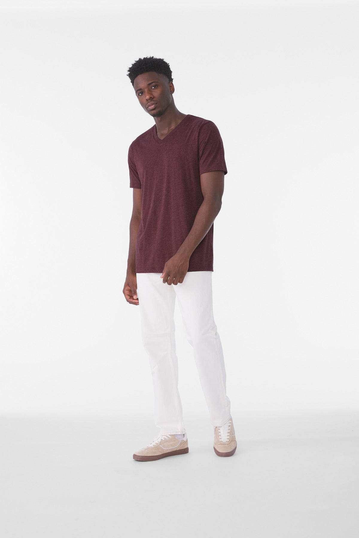 BELLA+CANVAS ®  Unisex Triblend Short Sleeve V-Neck Tee. BC3415 - Bella + Canvas BC3415