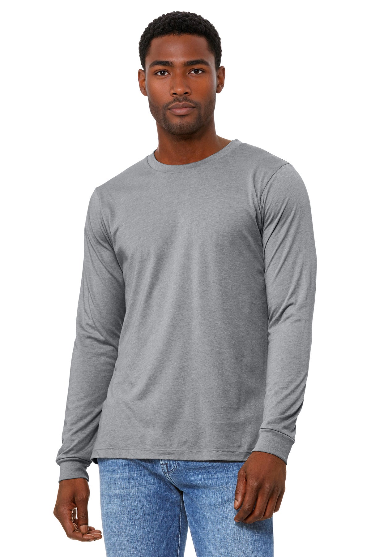 BELLA+CANVAS ®  Unisex Heather CVC Long Sleeve Tee BC3501CVC - Bella + Canvas BC3501CVC