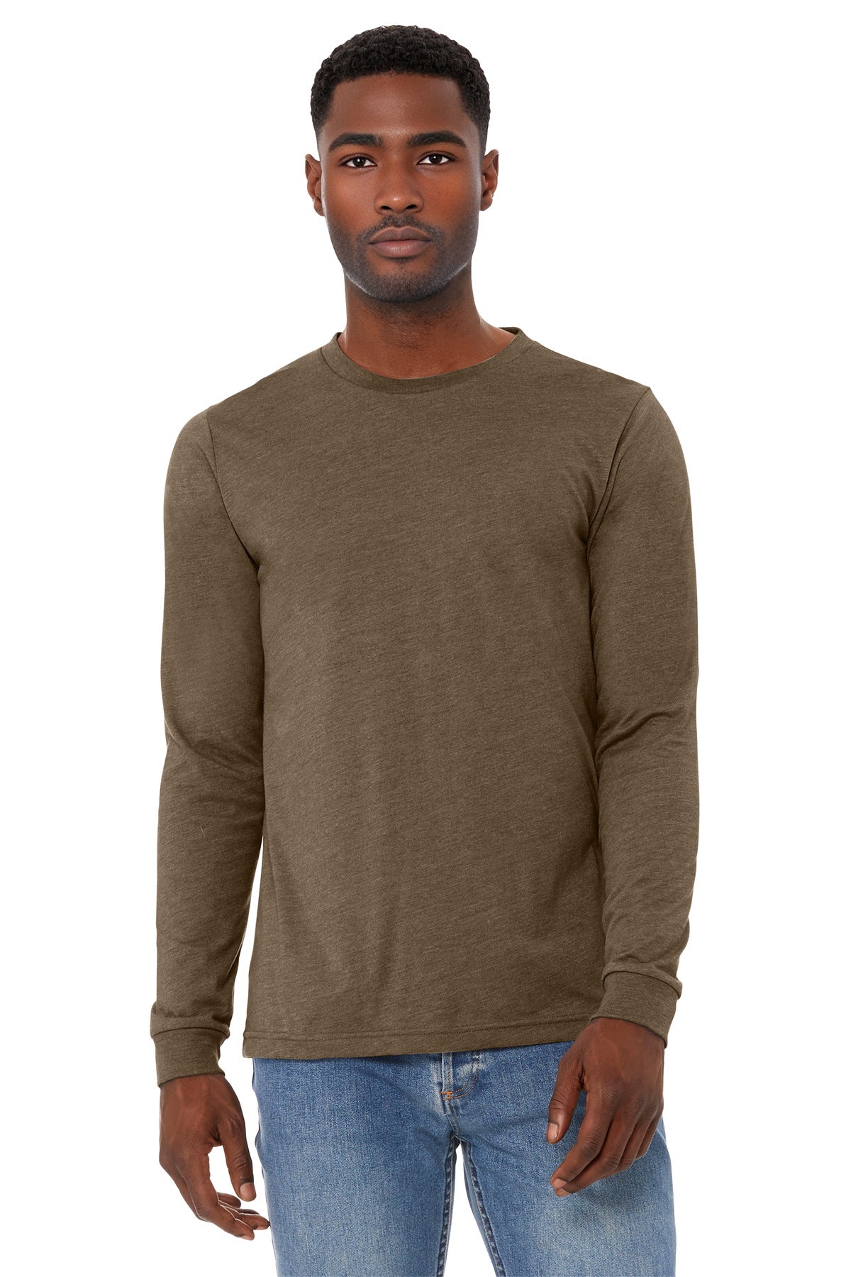 BELLA+CANVAS ®  Unisex Heather CVC Long Sleeve Tee BC3501CVC - Bella + Canvas BC3501CVC