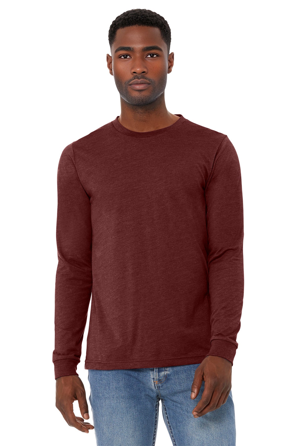 BELLA+CANVAS ®  Unisex Heather CVC Long Sleeve Tee BC3501CVC - Bella + Canvas BC3501CVC