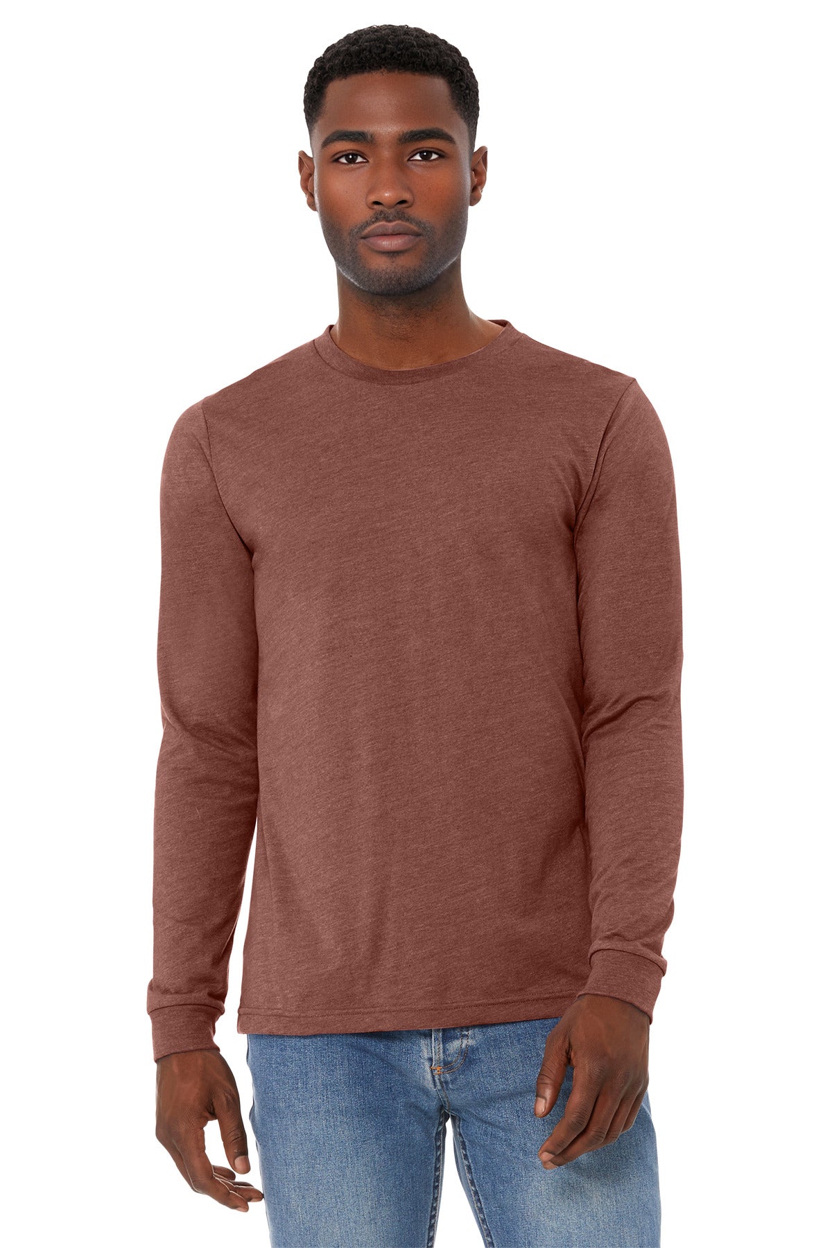BELLA+CANVAS ®  Unisex Heather CVC Long Sleeve Tee BC3501CVC - Bella + Canvas BC3501CVC