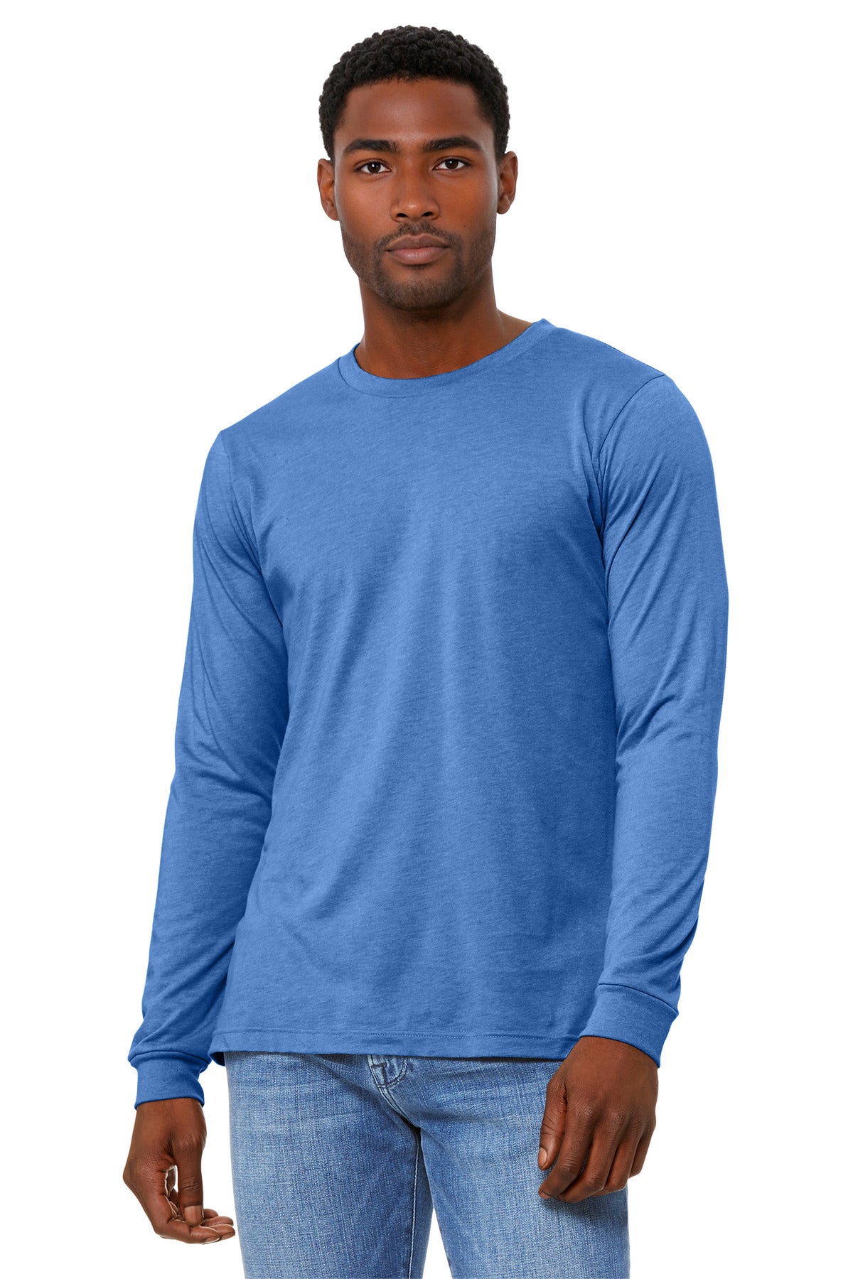 BELLA+CANVAS ®  Unisex Heather CVC Long Sleeve Tee BC3501CVC - Bella + Canvas BC3501CVC