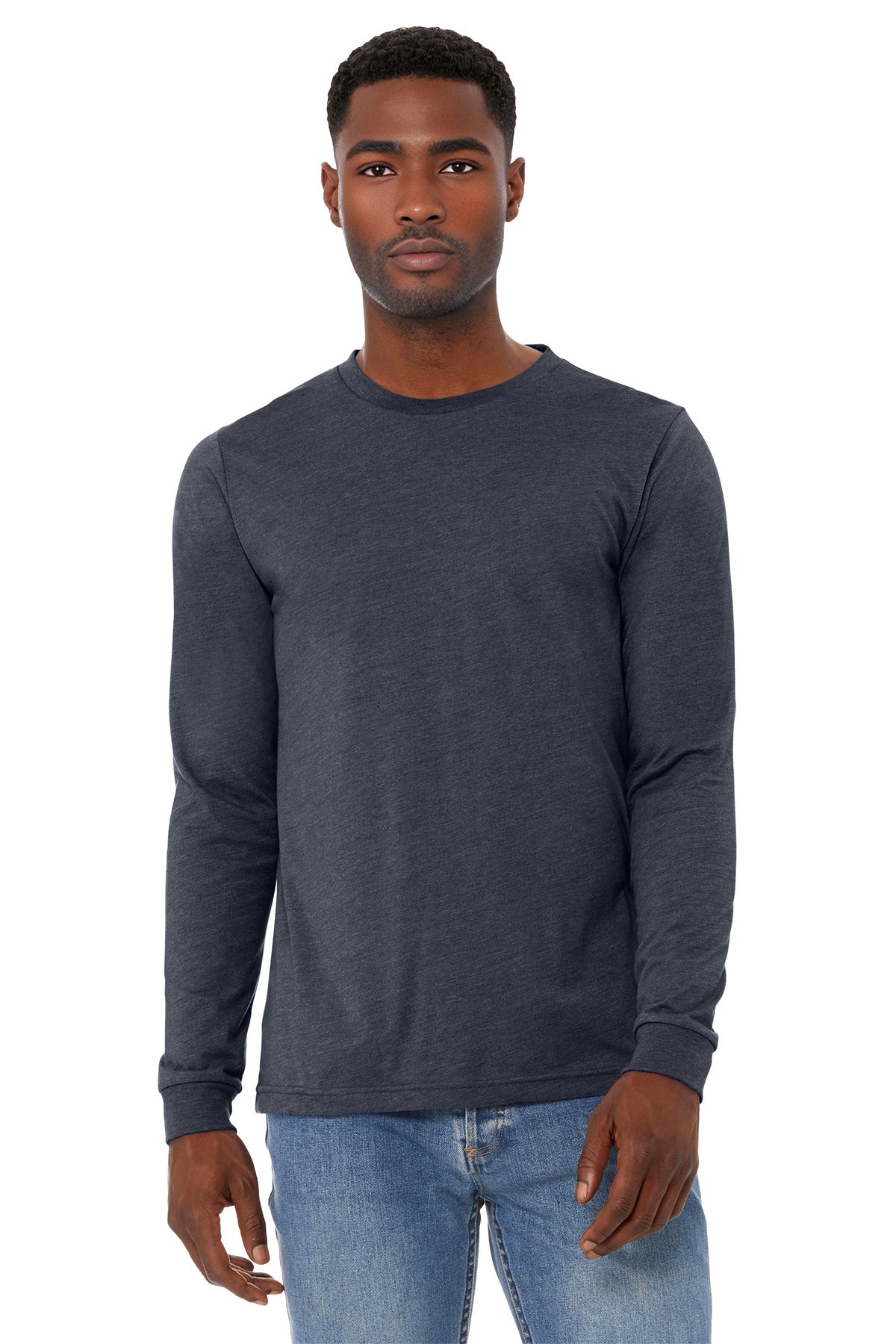 BELLA+CANVAS ®  Unisex Heather CVC Long Sleeve Tee BC3501CVC - Bella + Canvas BC3501CVC