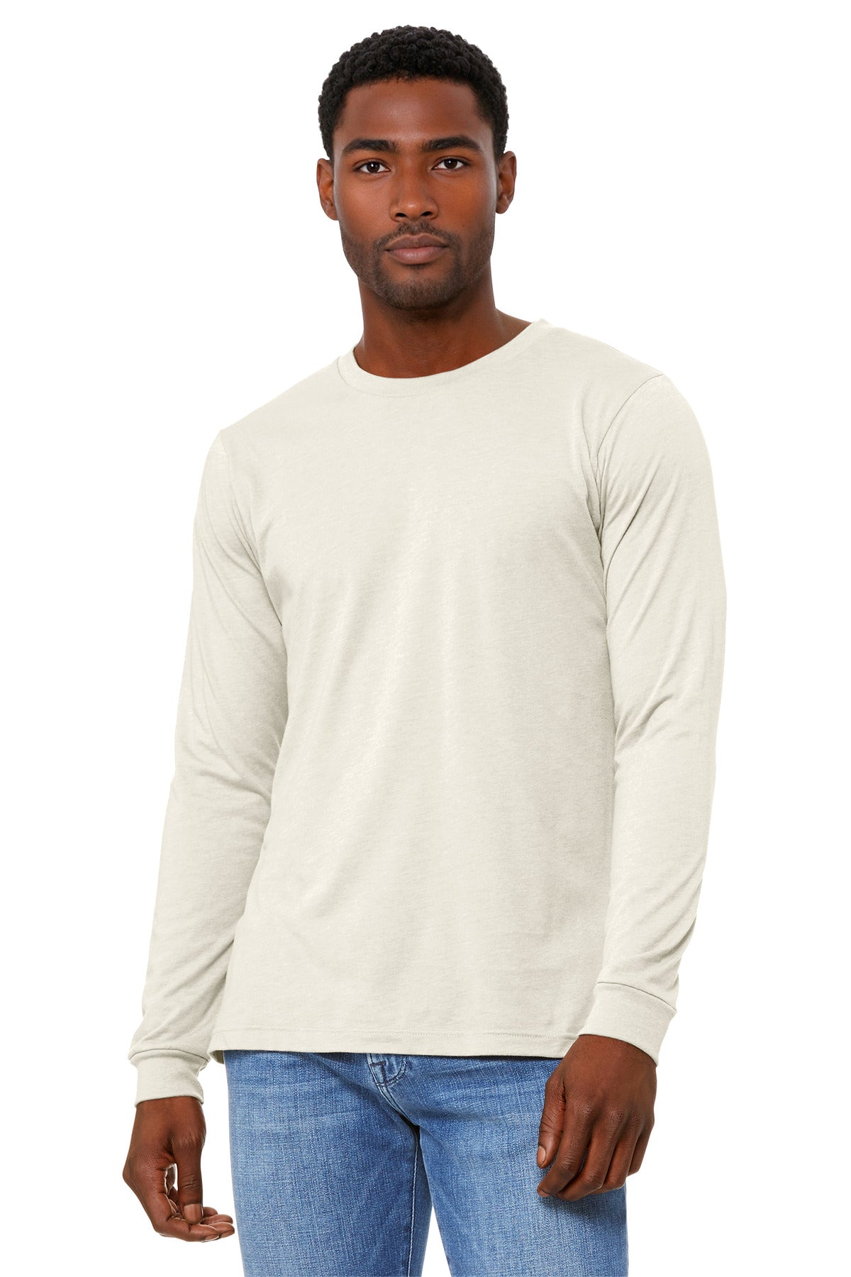 BELLA+CANVAS ®  Unisex Heather CVC Long Sleeve Tee BC3501CVC - Bella + Canvas BC3501CVC