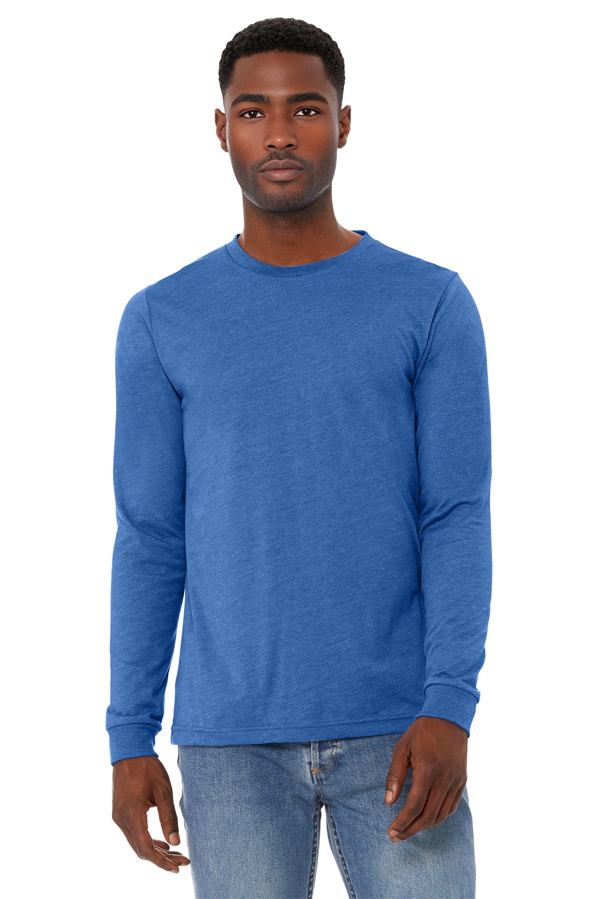 BELLA+CANVAS ®  Unisex Heather CVC Long Sleeve Tee BC3501CVC - Bella + Canvas BC3501CVC