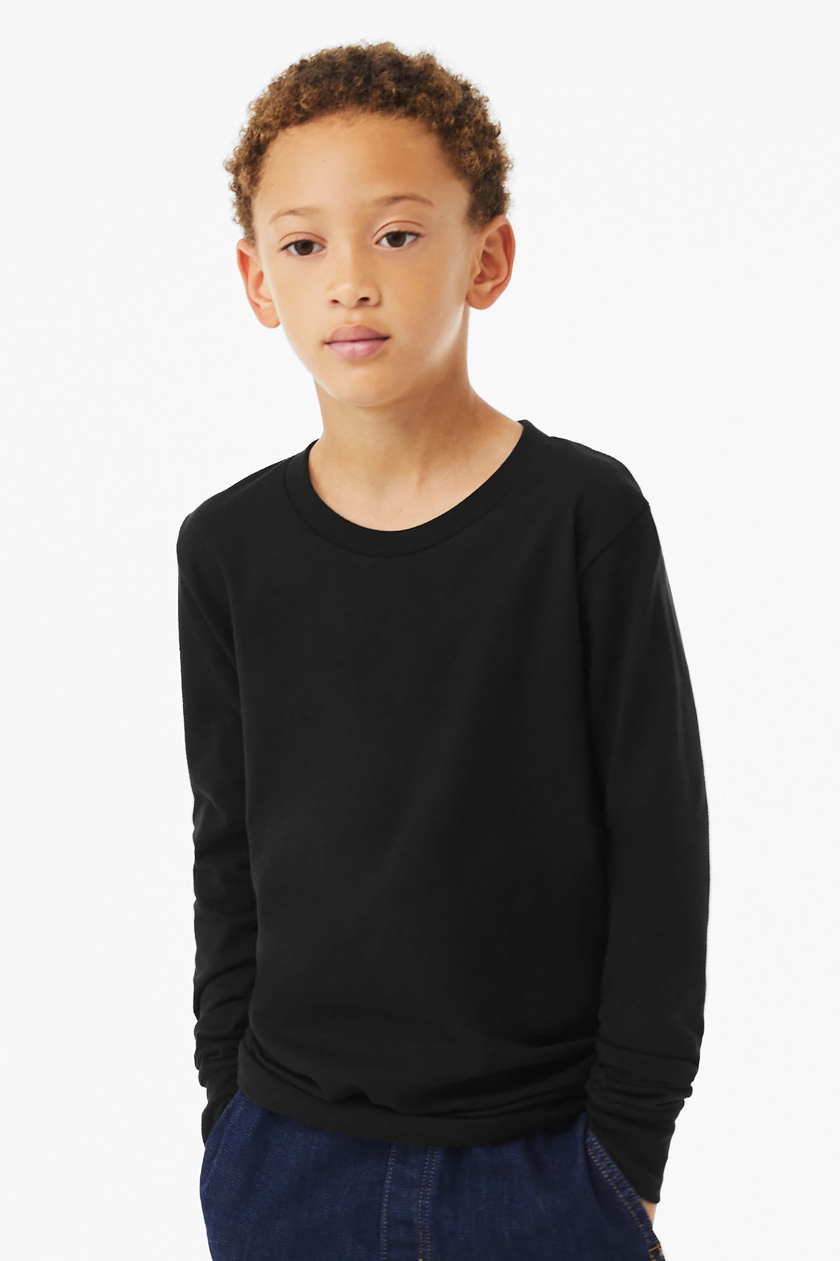 BELLA+CANVAS ®  Youth Heather CVC Long Sleeve Tee BC3501YCVC - Bella + Canvas BC3501YCVC