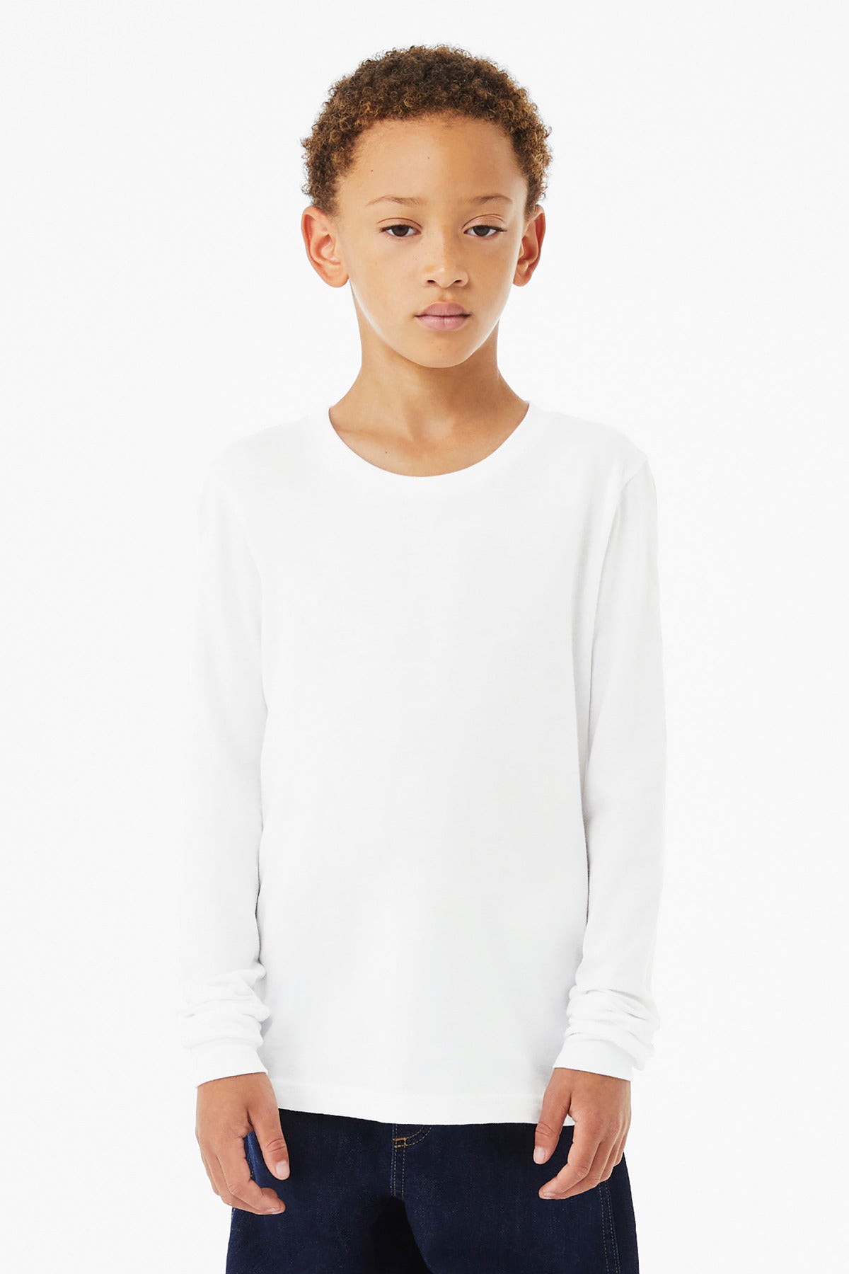 BELLA+CANVAS ®  Youth Heather CVC Long Sleeve Tee BC3501YCVC - Bella + Canvas BC3501YCVC