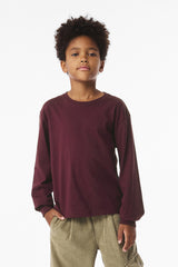 BELLA+CANVAS ®  Youth 6-Ounce Heavyweight Long Sleeve Tee BC3511Y - Bella + Canvas BC3511Y