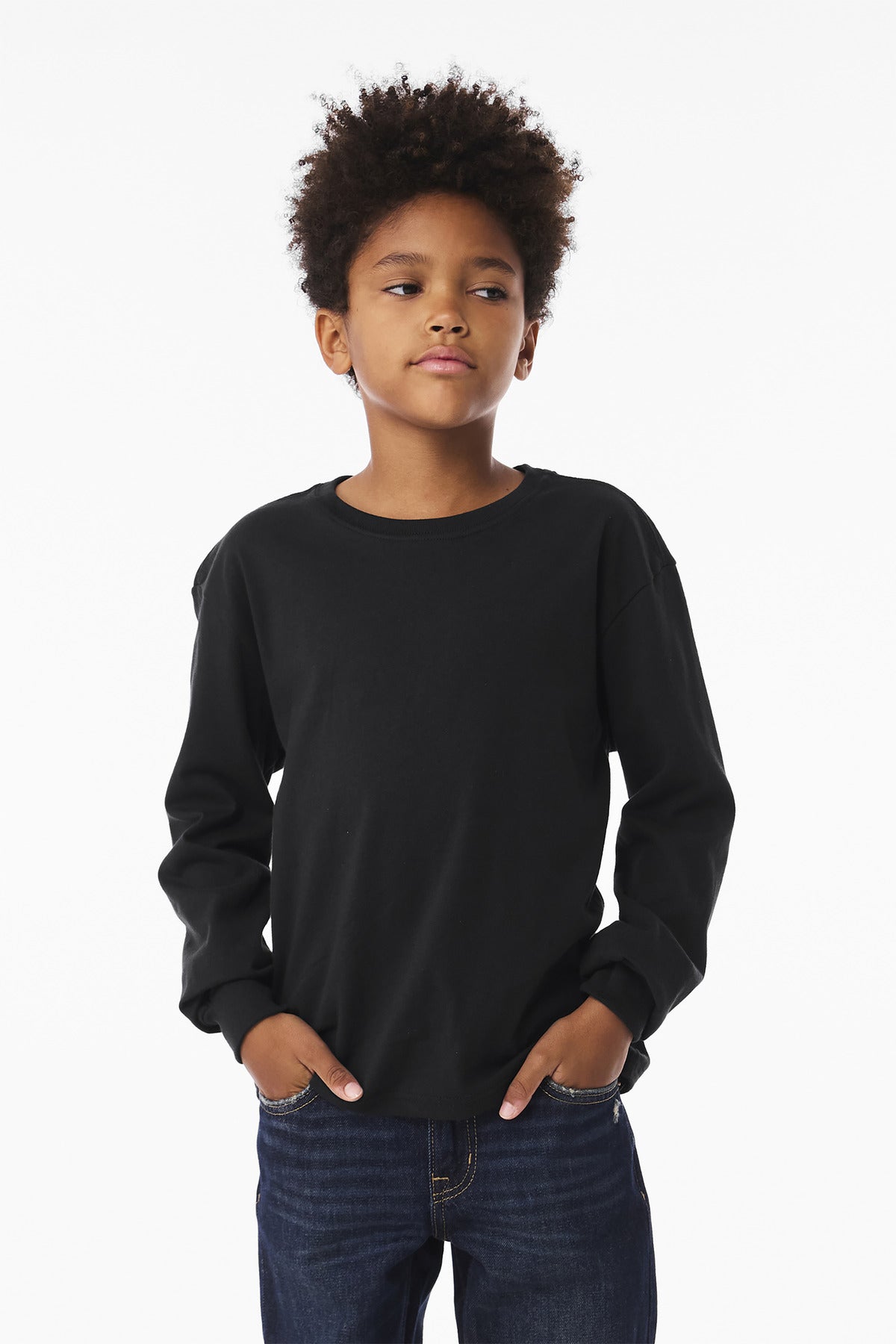 BELLA+CANVAS ®  Youth 6-Ounce Heavyweight Long Sleeve Tee BC3511Y - Bella + Canvas BC3511Y
