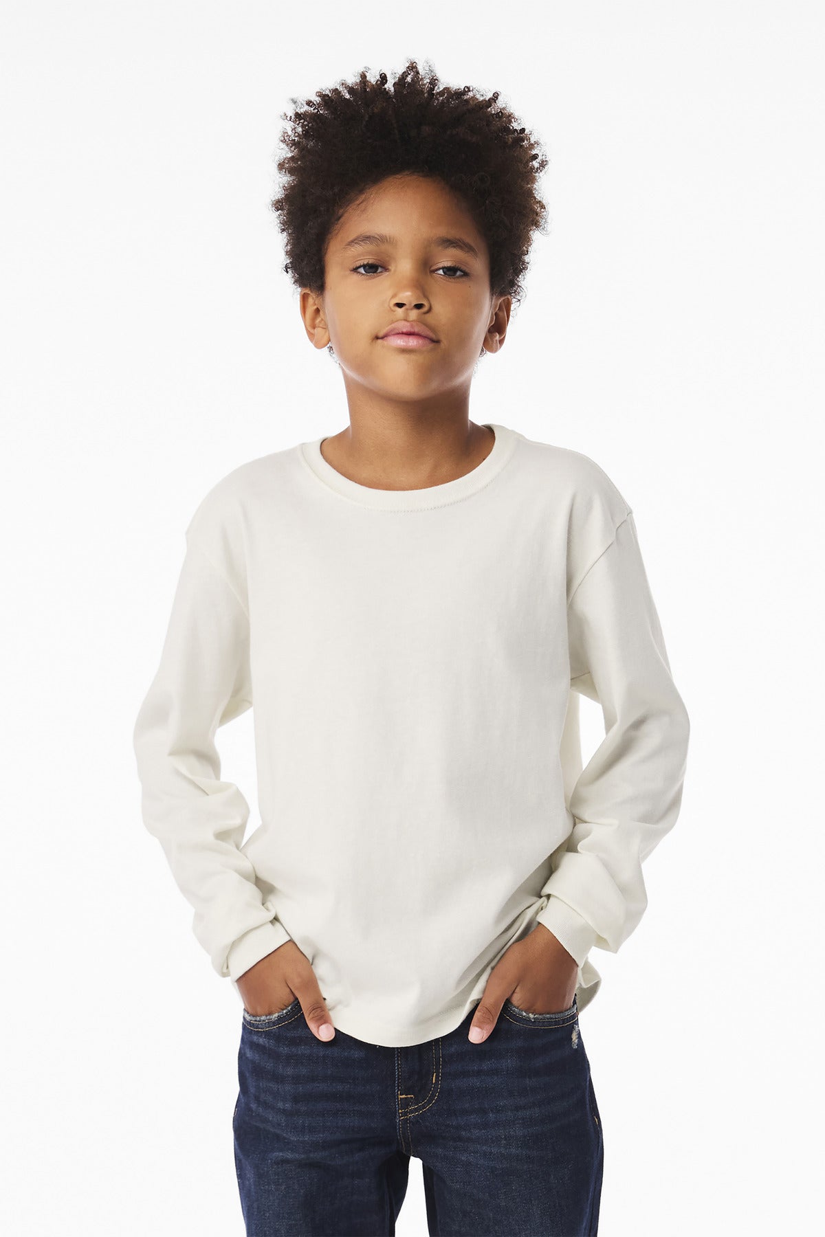 BELLA+CANVAS ®  Youth 6-Ounce Heavyweight Long Sleeve Tee BC3511Y - Bella + Canvas BC3511Y