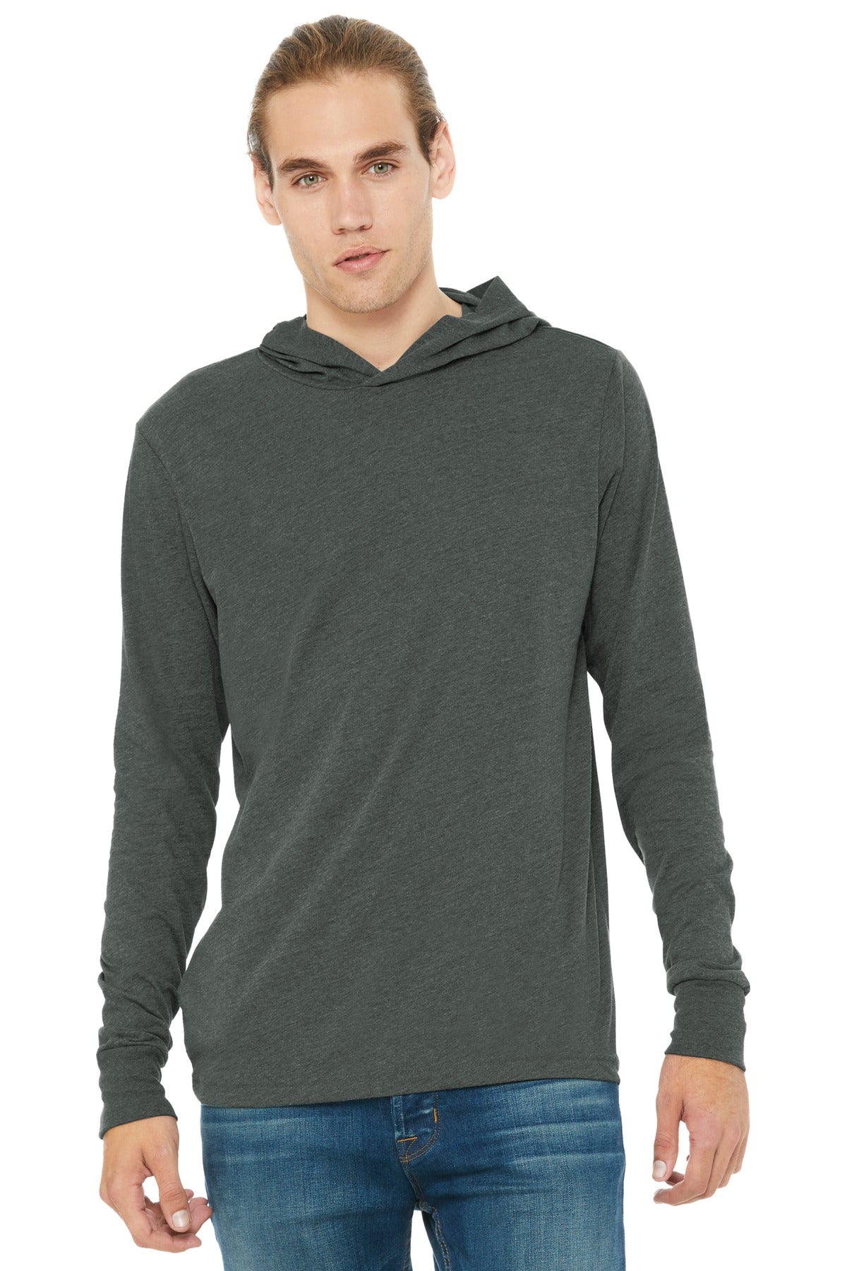 BELLA+CANVAS  ®  Unisex Jersey Long Sleeve Hoodie. BC3512 - Bella + Canvas BC3512