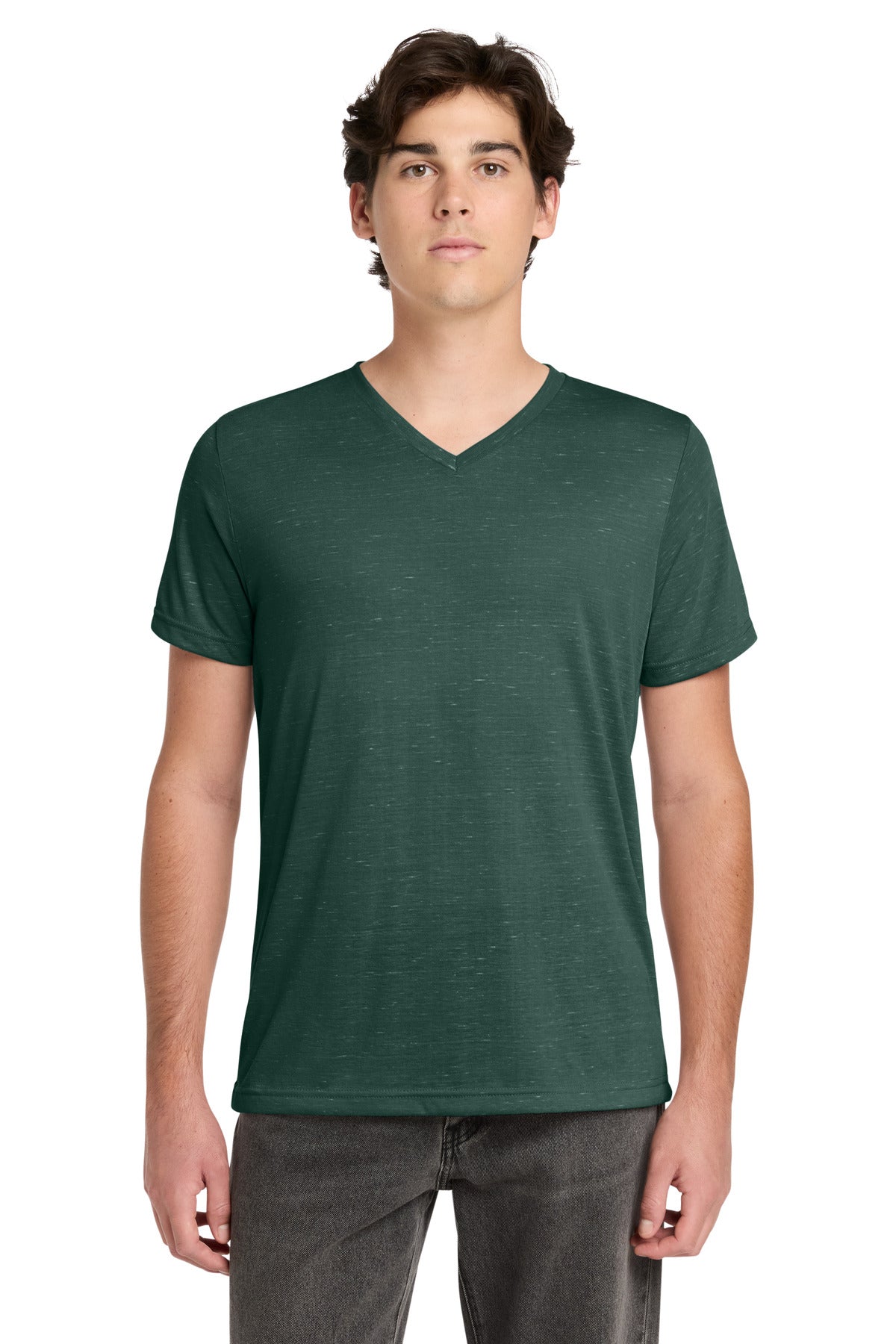 Joe's USA Premium Unisex Textured Jersey V-Neck Tee