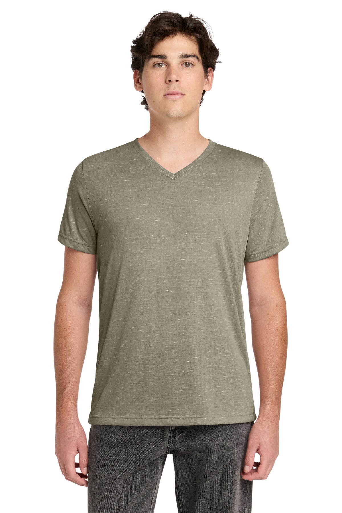 Joe's USA Premium Unisex Textured Jersey V-Neck Tee