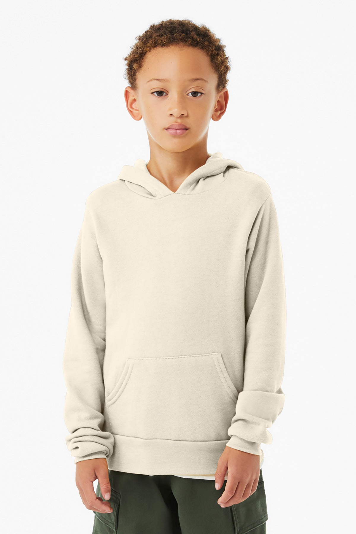 BELLA+CANVAS  ®  Youth Sponge Fleece Pullover Hoodie BC3719Y - Bella + Canvas BC3719Y