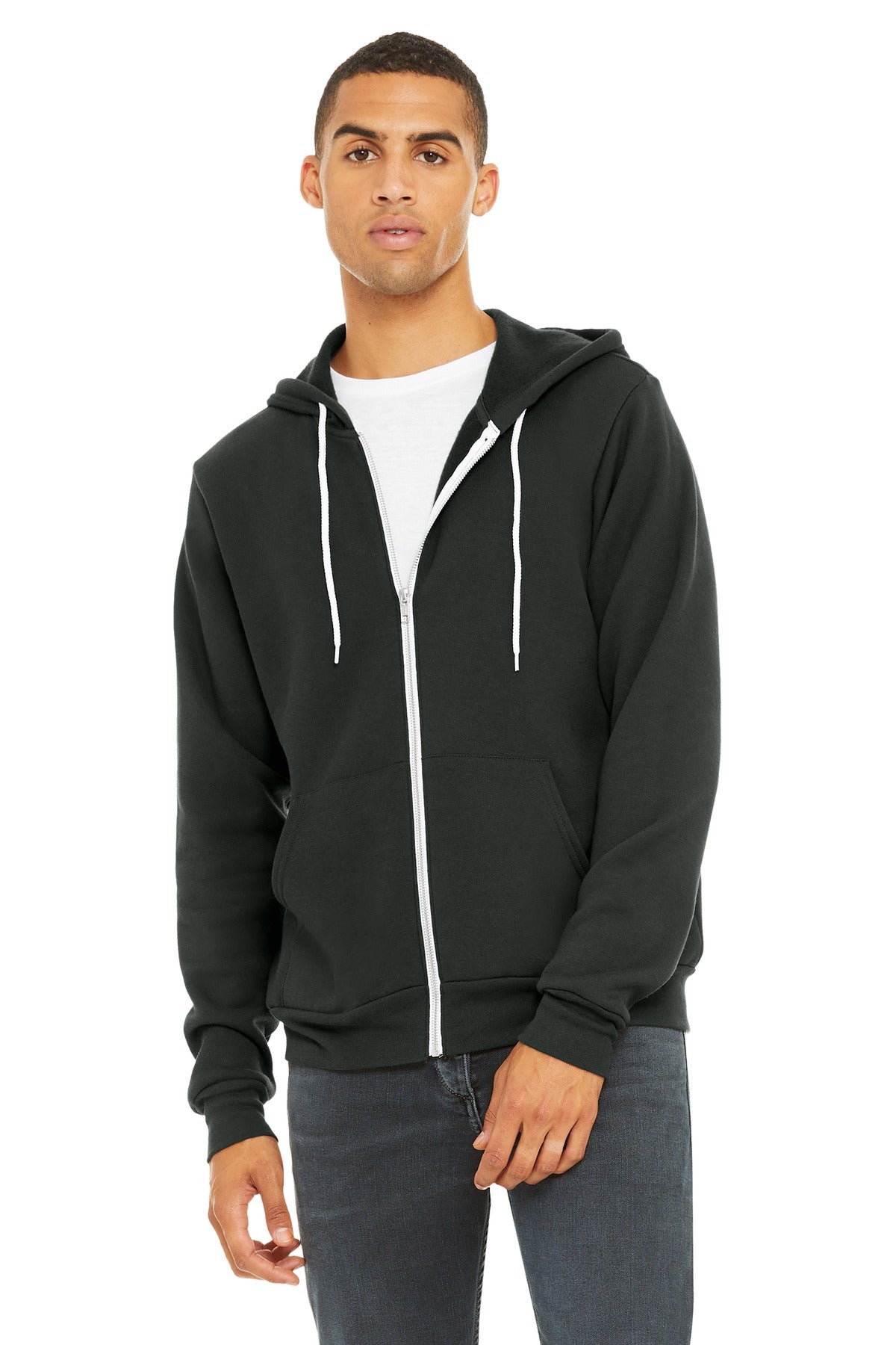 BELLA+CANVAS  ®  Unisex Sponge Fleece Full-Zip Hoodie. BC3739 - Bella + Canvas BC3739
