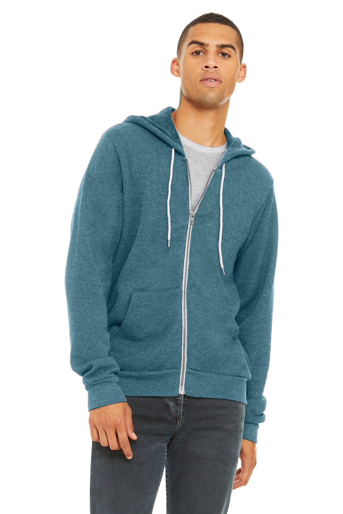 BELLA+CANVAS  ®  Unisex Sponge Fleece Full-Zip Hoodie. BC3739 - Bella + Canvas BC3739